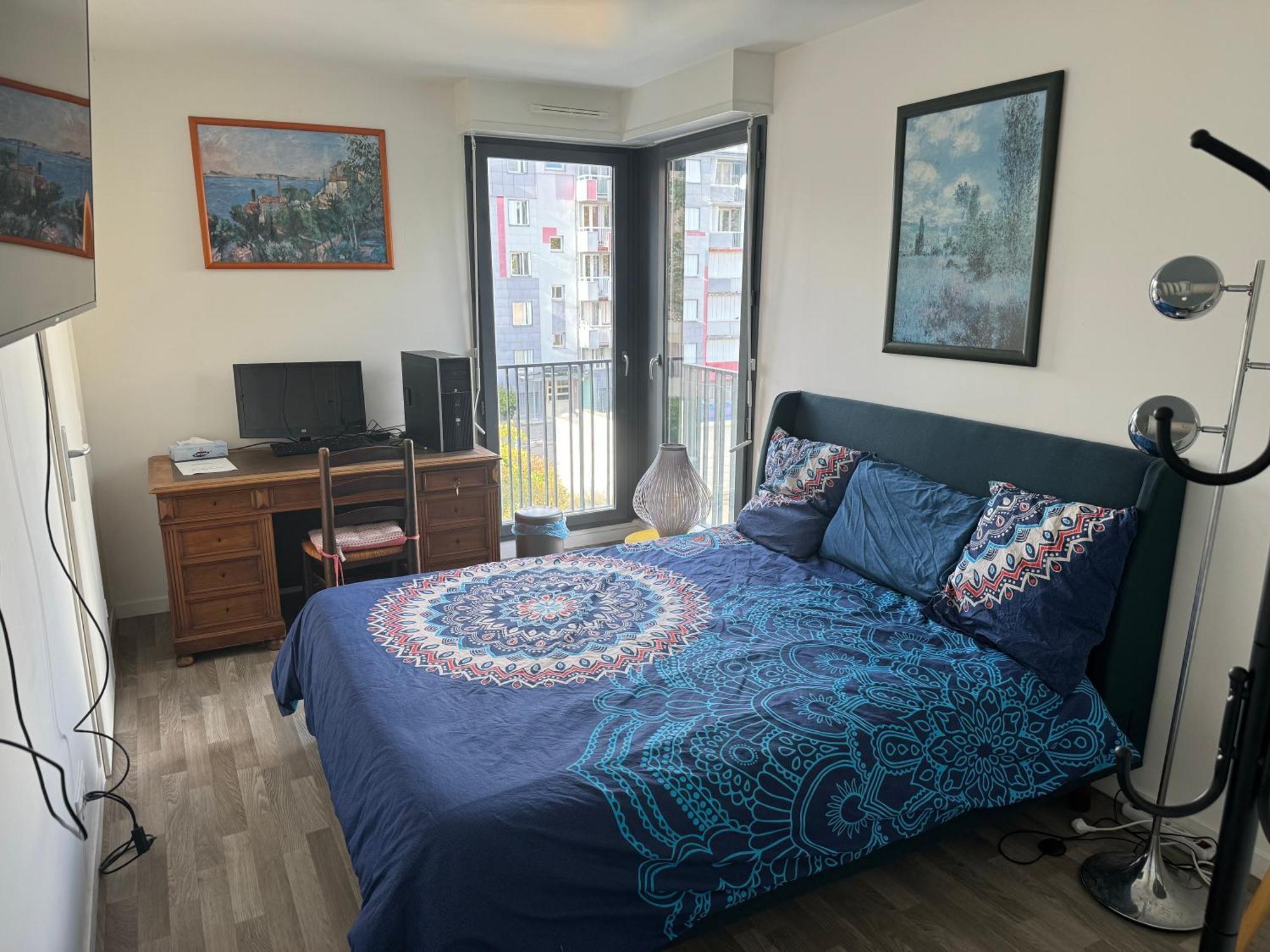 Grande Chambre 14 M2 Avec Salle De Bain Privative A Nanterre Prefecture Proche La Defense Arena Campus Sncf Et Paris Buitenkant foto